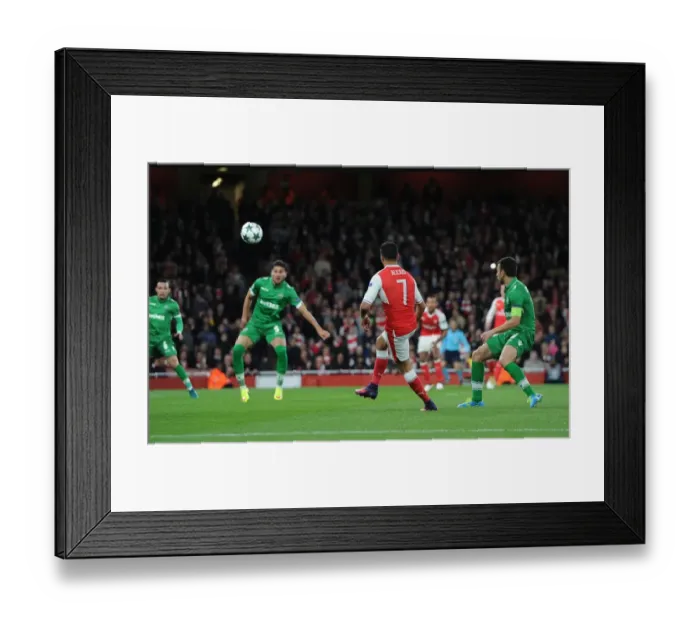 Framed Print : Alexis Sanchez Scores: Arsenal FC vs PFC Ludogorets Razgrad, UEFA Champions League 2016-17 Framed Print : Alexis Sanchez Scores: Arsenal FC vs PFC Ludogorets Razgrad, UEFA Champions League 2016-17