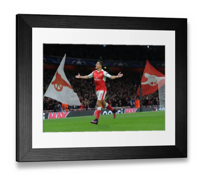 Framed Print : Alexis Sanchez's Goal: Arsenal FC vs PFC Ludogorets Razgrad, UEFA Champions League 2016-17 Framed Print : Alexis Sanchez's Goal: Arsenal FC vs PFC Ludogorets Razgrad, UEFA Champions League 2016-17