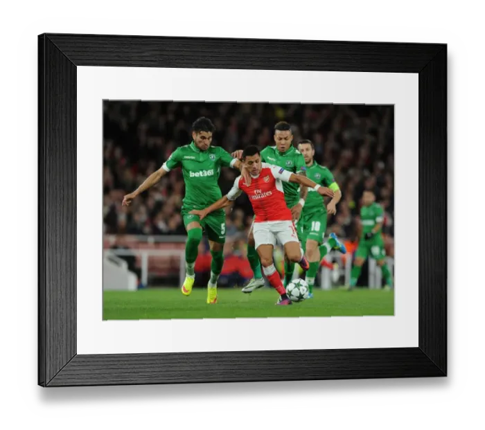 Framed Print : Alexis Sanchez's Showdown: Arsenal vs Ludogorets in the UCL Framed Print : Alexis Sanchez's Showdown: Arsenal vs Ludogorets in the UCL