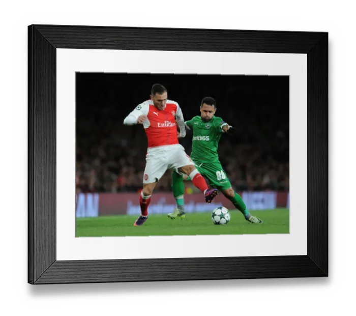 Framed Print : Arsenal vs Ludogorets: Lucas Perez Clashes with Wanderson in 2016-17 Champions League Match Framed Print : Arsenal vs Ludogorets: Lucas Perez Clashes with Wanderson in 2016-17 Champions League Match