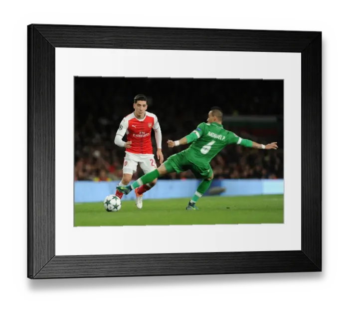 Framed Print : Arsenal's Bellerin Clashes with Natanael in Champions League Showdown Framed Print : Arsenal's Bellerin Clashes with Natanael in Champions League Showdown