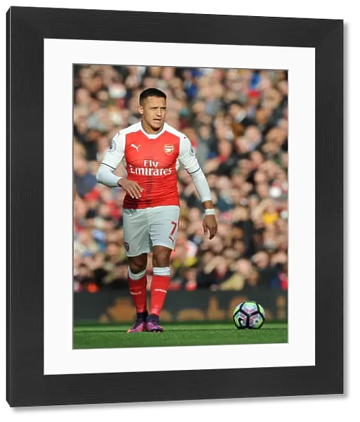 Arsenal's Alexis Sanchez in Action against Middlesbrough (2016-17)