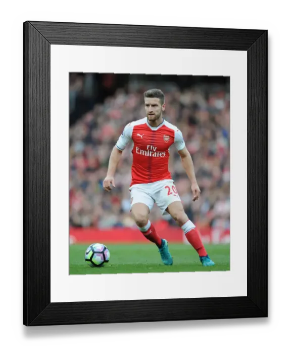 Framed Print : Arsenal vs Middlesbrough: Mustafi in Action at the Emirates Stadium (2016-17) Framed Print : Arsenal vs Middlesbrough: Mustafi in Action at the Emirates Stadium (2016-17)