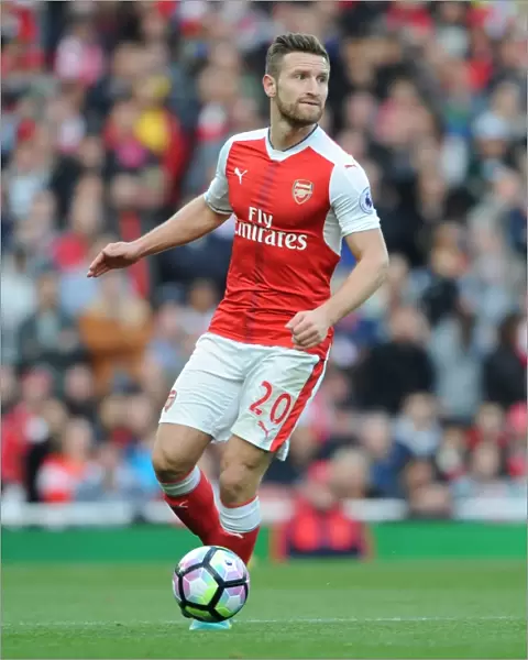 Arsenal vs Middlesbrough: Mustafi in Action at the Emirates, 2016-17 Premier League