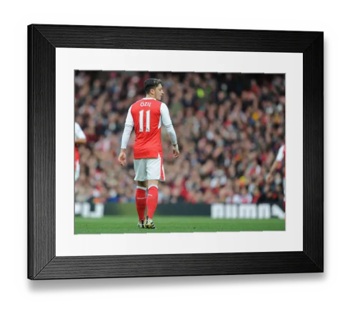 Framed Print : Arsenal's Ozil Stars: 2016-17 Premier League Showdown Against Middlesbrough
