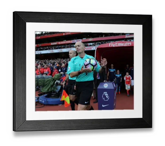 Framed Print : Mike Dean Readies for Arsenal vs. Middlesbrough Premier League Clash Framed Print : Mike Dean Readies for Arsenal vs. Middlesbrough Premier League Clash