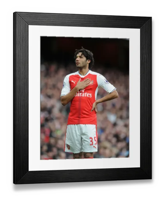 Framed Print : Mohamed Elneny: Arsenal's Midfield Masterclass vs Middlesbrough, Premier League 2016-17