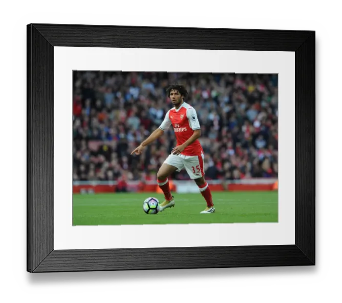 Framed Print : Mohamed Elneny: Arsenal's Midfield Maestro Shines Against Middlesbrough, Premier League 2016-17