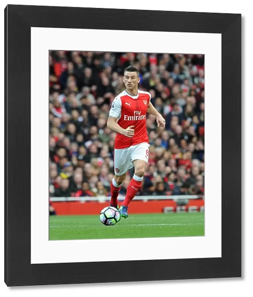 Laurent Koscielny (Arsenal). Arsenal 0: 0 Middlesbrough. Premier League. Emirates Stadium