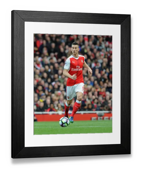 Framed Print : Laurent Koscielny (Arsenal). Arsenal 0: 0 Middlesbrough. Premier League. Emirates Stadium Framed Print : Laurent Koscielny (Arsenal). Arsenal 0: 0 Middlesbrough. Premier League. Emirates Stadium