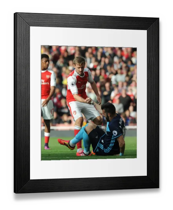 Framed Print : Monreal Consoles Negredo: A Moment of Sportsmanship in Arsenal vs. Middlesbrough (2016-17) Framed Print : Monreal Consoles Negredo: A Moment of Sportsmanship in Arsenal vs. Middlesbrough (2016-17)