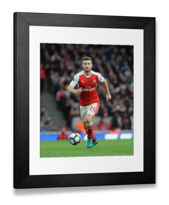 Framed Print : Shkodran Mustafi (Arsenal). Arsenal 0: 0 Middlesbrough. Premier League. Emirates Stadium