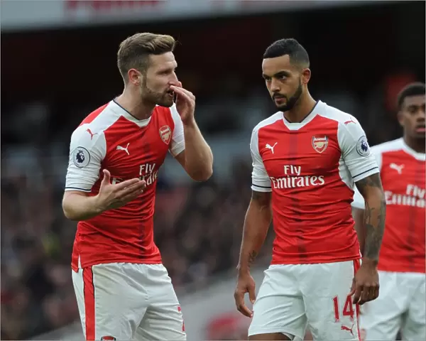 Arsenal: Mustafi and Walcott in Action against Middlesbrough (2016-17)