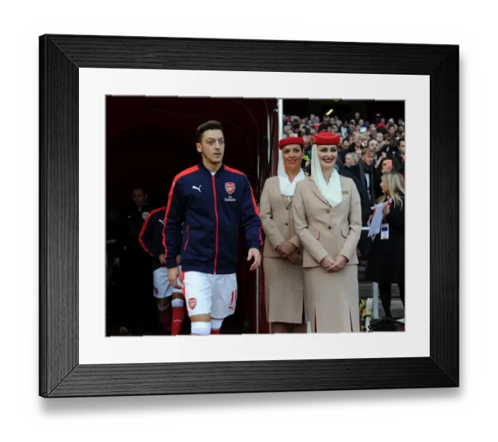 Framed Print : Mesut Ozil (Arsenal) Emirates hostesess. Arsenal 0: 0 Middlesbrough. Premier League Framed Print : Mesut Ozil (Arsenal) Emirates hostesess. Arsenal 0: 0 Middlesbrough. Premier League
