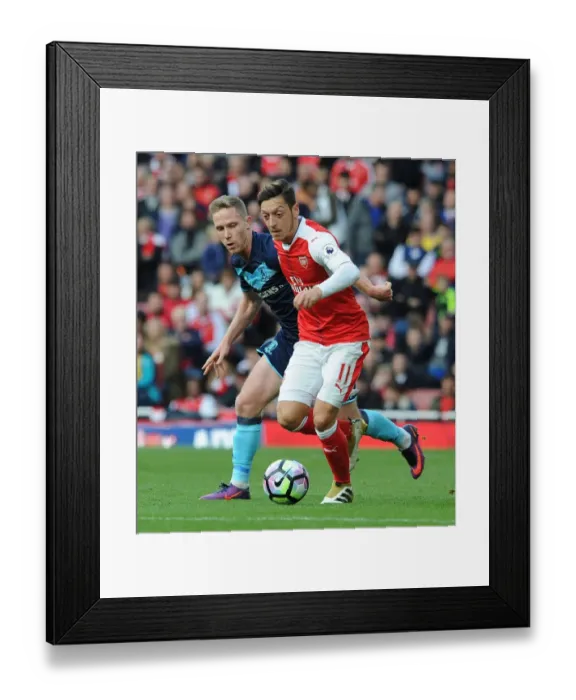 Framed Print : Ozil vs. Forshaw: A Premier League Battle at Emirates Stadium (2016-17) Framed Print : Ozil vs. Forshaw: A Premier League Battle at Emirates Stadium (2016-17)