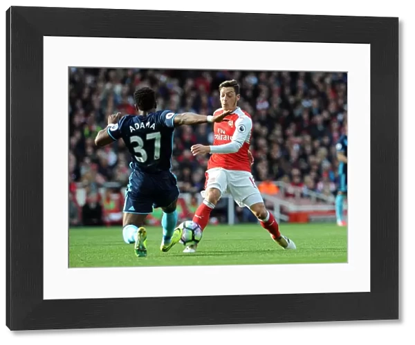 Mesut Ozil vs Adama Traore: Intense Battle at Emirates Stadium (Arsenal v Middlesbrough, 2016-17)