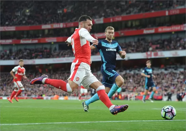 Lucas Perez in Action: Arsenal vs Middlesbrough, Premier League 2016-17