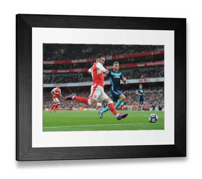 Framed Print : Lucas Perez in Action: Arsenal vs Middlesbrough, Premier League 2016-17