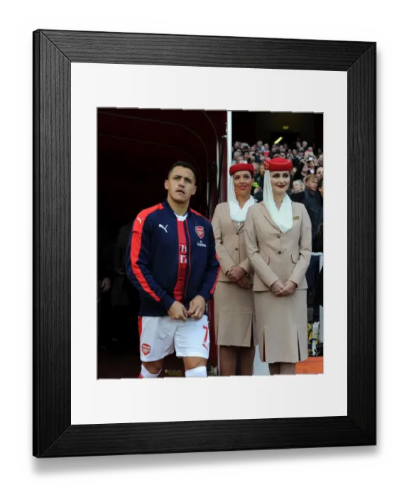 Framed Print : Alexis Sanchez's Arrival: Arsenal vs. Middlesbrough at Emirates Stadium (2016-17)