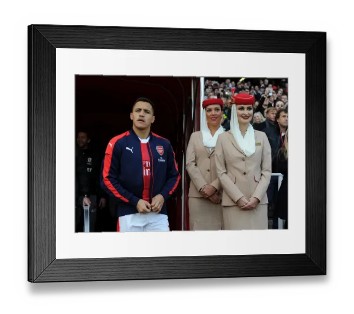 Framed Print : Alexis Sanchez's Grand Entrance: Arsenal vs. Middlesbrough at Emirates Stadium (2016-17)