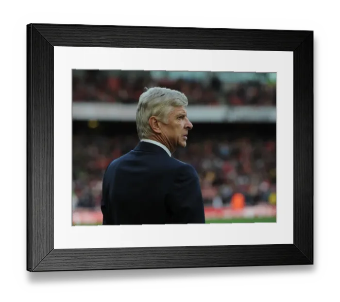 Framed Print : Arsene Wenger: Arsenal Manager before Arsenal vs Middlesbrough, Premier League 2016-17