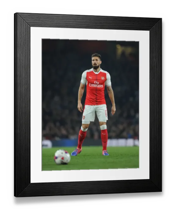 Framed Print : Arsenal's Olivier Giroud in Action during EFL Cup Clash against Reading Framed Print : Arsenal's Olivier Giroud in Action during EFL Cup Clash against Reading