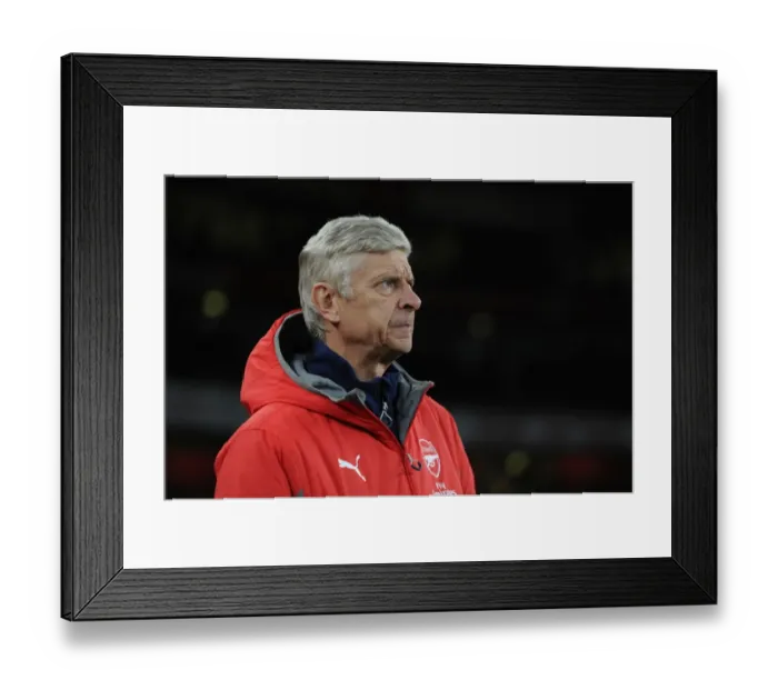 Framed Print : Arsene Wenger: Arsenal Manager Before Arsenal vs. Reading EFL Cup Match, 2016