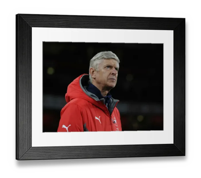 Framed Print : Arsene Wenger: Arsenal Manager Before Arsenal vs. Reading, 2016 (EFL Cup)