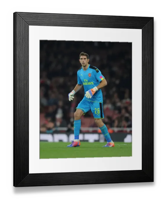 Framed Print : Emiliano Martinez: Unbeatable Arsenal Goalkeeper in EFL Cup Victory over Reading (October 2016)
