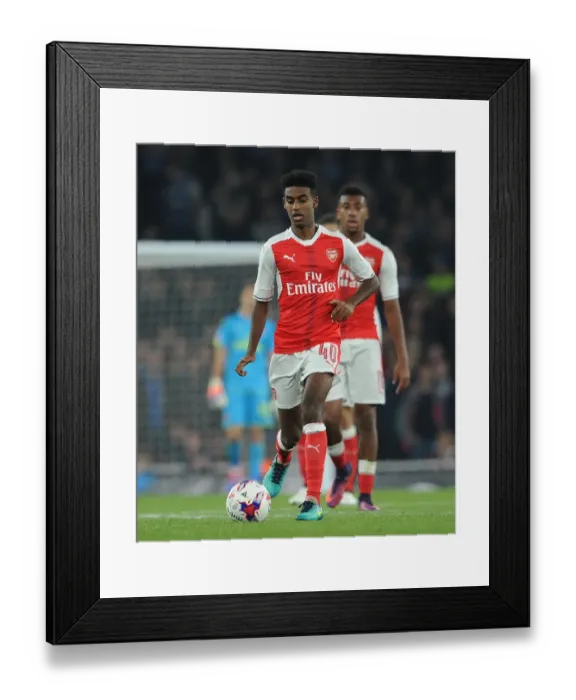 Framed Print : Gedion Zelalem (Arsenal). Arsenal 2: 0 Reading. EFL Cup 4th Round. Emirates Stadium
