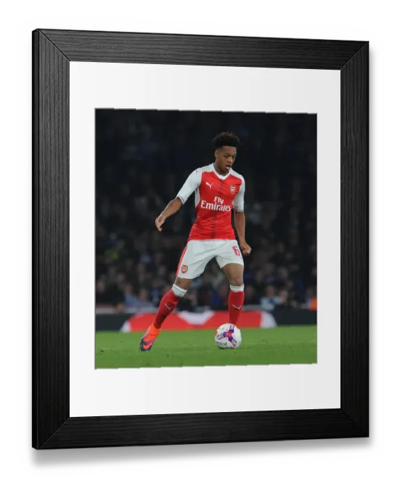 Framed Print : Chris Willock (Arsenal). Arsenal 2: 0 Reading. EFL Cup 4th Round. Emirates Stadium Framed Print : Chris Willock (Arsenal). Arsenal 2: 0 Reading. EFL Cup 4th Round. Emirates Stadium