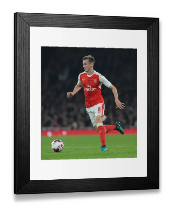 Framed Print : Rob Holding (Arsenal). Arsenal 2: 0 Reading. EFL Cup 4th Round. Emirates Stadium, 25  /  11  /  16