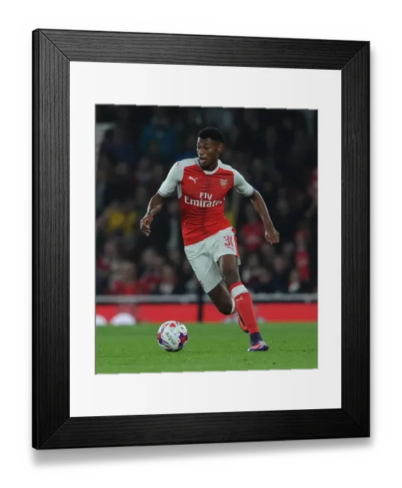 Framed Print : Arsenal's Jeff Reine-Adelaide Scores the Second in a 2:0 EFL Cup Victory over Reading Framed Print : Arsenal's Jeff Reine-Adelaide Scores the Second in a 2:0 EFL Cup Victory over Reading