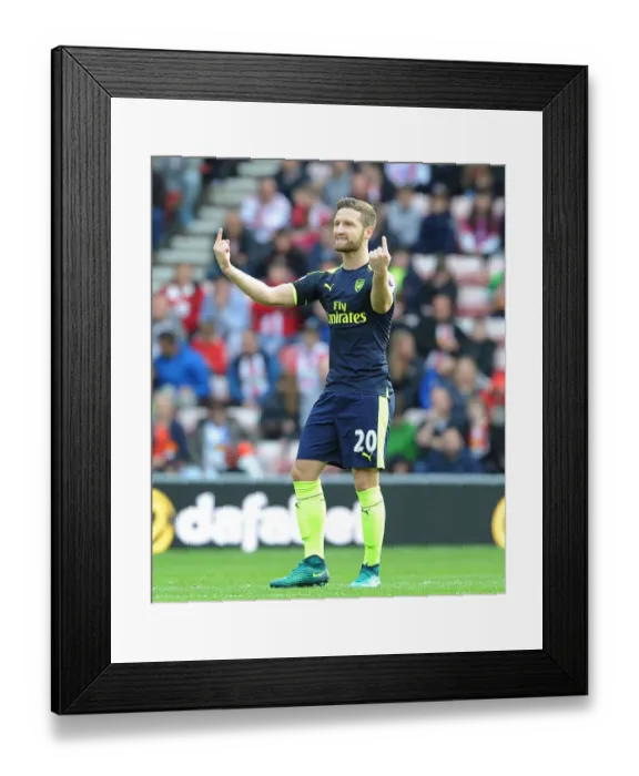 Framed Print : Mustafi's Dominant Performance: Arsenal vs. Sunderland (Premier League 2016-17) Framed Print : Mustafi's Dominant Performance: Arsenal vs. Sunderland (Premier League 2016-17)