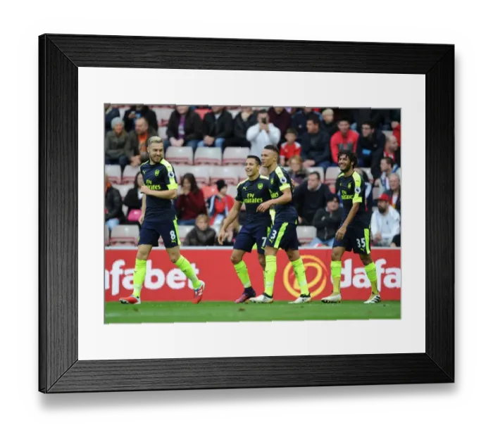 Framed Print : Alexis Sanchez's Brace: Arsenal's Dominant Display vs. Sunderland (2016-17)