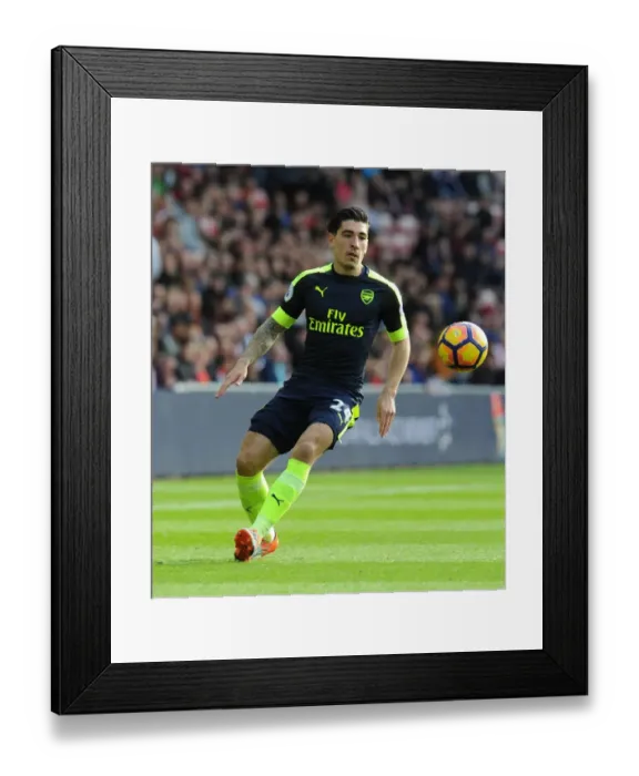 Framed Print : Hector Bellerin in Action: Arsenal vs. Sunderland, Premier League 2016-17