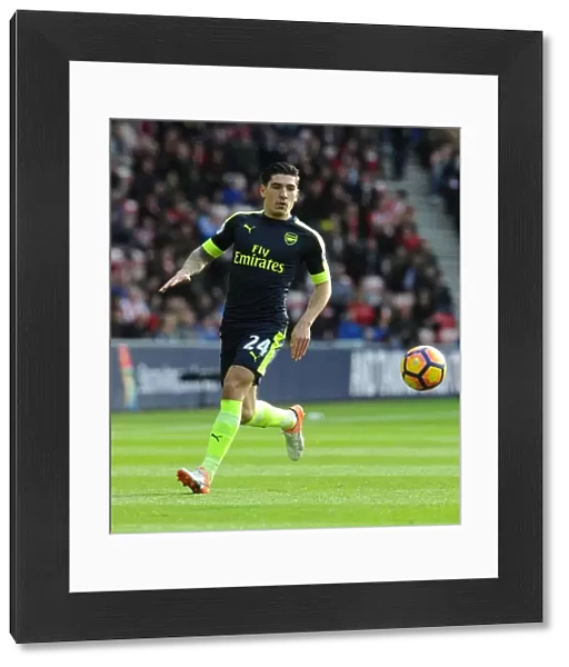Hector Bellerin in Action: Arsenal vs. Sunderland, Premier League 2016-17