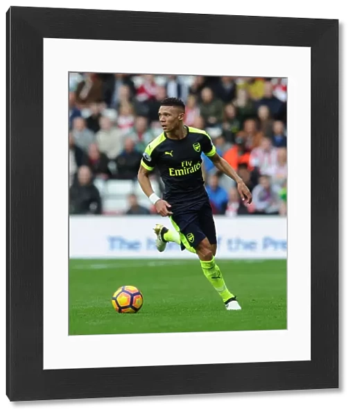 Kieran Gibbs in Action: Sunderland vs. Arsenal, Premier League 2016-17