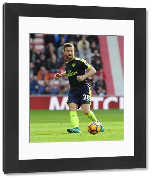 Shkodran Mustafi in Action: Sunderland vs Arsenal, Premier League 2016-17