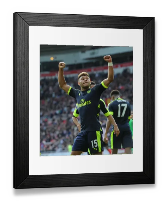 Framed Print : Alex Oxlade-Chamberlain's Goal Celebration: Arsenal's Victory over Sunderland (2016-17) Framed Print : Alex Oxlade-Chamberlain's Goal Celebration: Arsenal's Victory over Sunderland (2016-17)