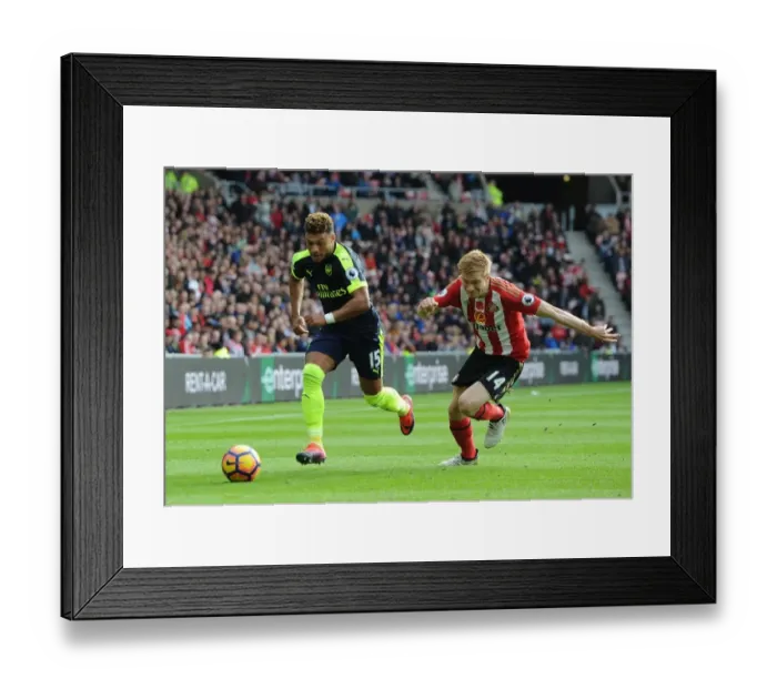 Framed Print : Clash at the Stadium of Light: Oxlade-Chamberlain vs. Watmore in Sunderland v Arsenal (2016-17) Framed Print : Clash at the Stadium of Light: Oxlade-Chamberlain vs. Watmore in Sunderland v Arsenal (2016-17)
