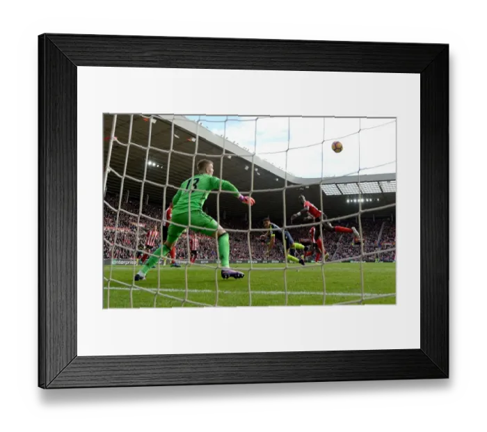 Framed Print : Alexis Sanchez's Dramatic Goal Past Lamine Kone and Jordan Pickford (Sunderland vs Arsenal, 2016-17)