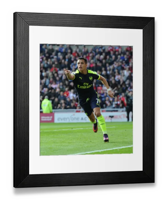 Framed Print : Alexis Sanchez's Goal: Arsenal's Victory over Sunderland (2016-17) Framed Print : Alexis Sanchez's Goal: Arsenal's Victory over Sunderland (2016-17)