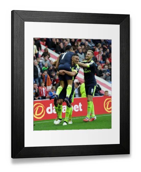 Framed Print : Sanchez Hat-Trick: Arsenal's Dominance Over Sunderland (2016-17)