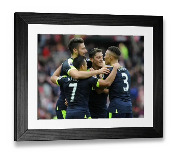 Framed Print : Sanchez, Ozil, and Giroud's Goals: Arsenal's Dominance Over Sunderland (2016-17) Framed Print : Sanchez, Ozil, and Giroud's Goals: Arsenal's Dominance Over Sunderland (2016-17)