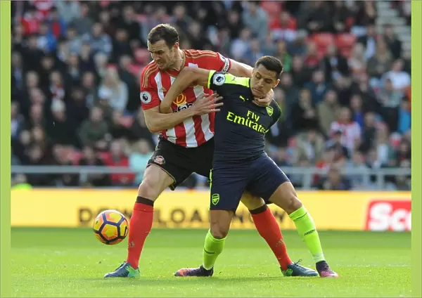 Sanchez vs. O'Shea: Intense Battle in Sunderland v Arsenal (2016-17)