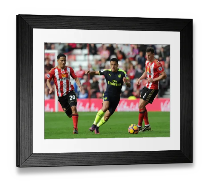 Framed Print : Clash of Champions: Sanchez vs. Pienaar & Jones at Sunderland's Stadium of Light (Arsenal vs. Sunderland, 2016-17) Framed Print : Clash of Champions: Sanchez vs. Pienaar & Jones at Sunderland's Stadium of Light (Arsenal vs. Sunderland, 2016-17)