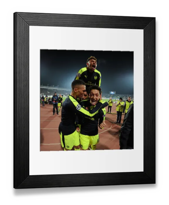 Framed Print : Mesut Ozil's Hat-Trick: Arsenal's Dominance Over Ludogorets Razgrad in 2016-17 UEFA Champions League Framed Print : Mesut Ozil's Hat-Trick: Arsenal's Dominance Over Ludogorets Razgrad in 2016-17 UEFA Champions League