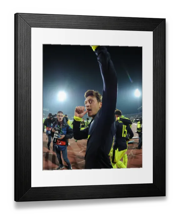 Framed Print : Mesut Ozil Hat-trick: Arsenal's Triumph over Ludogorets Razgrad in 2016-17 UEFA Champions League Framed Print : Mesut Ozil Hat-trick: Arsenal's Triumph over Ludogorets Razgrad in 2016-17 UEFA Champions League