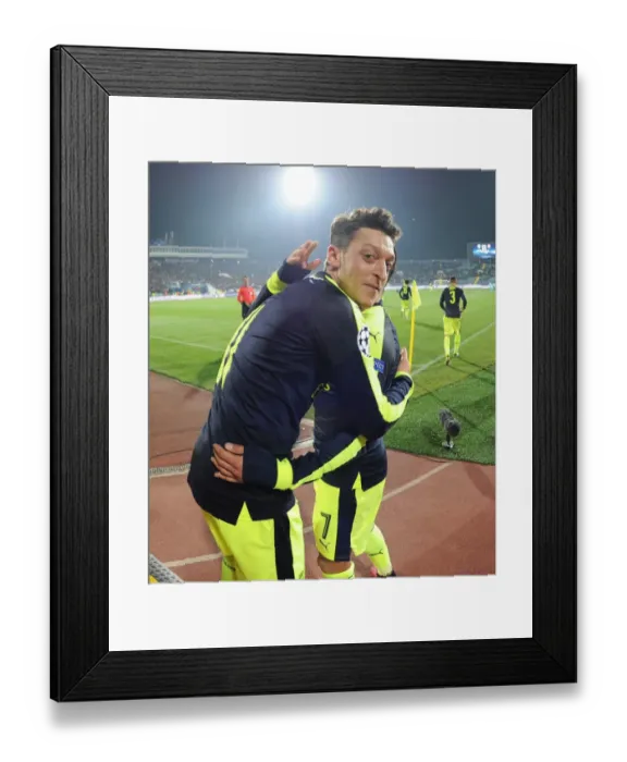 Framed Print : Unstoppable Arsenal Duo: Ozil and Sanchez Celebrate Goals in Champions League Victory over Ludogorets Framed Print : Unstoppable Arsenal Duo: Ozil and Sanchez Celebrate Goals in Champions League Victory over Ludogorets